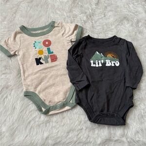 Baby Bodysuit Set - Cool Kid & Lil' Bro